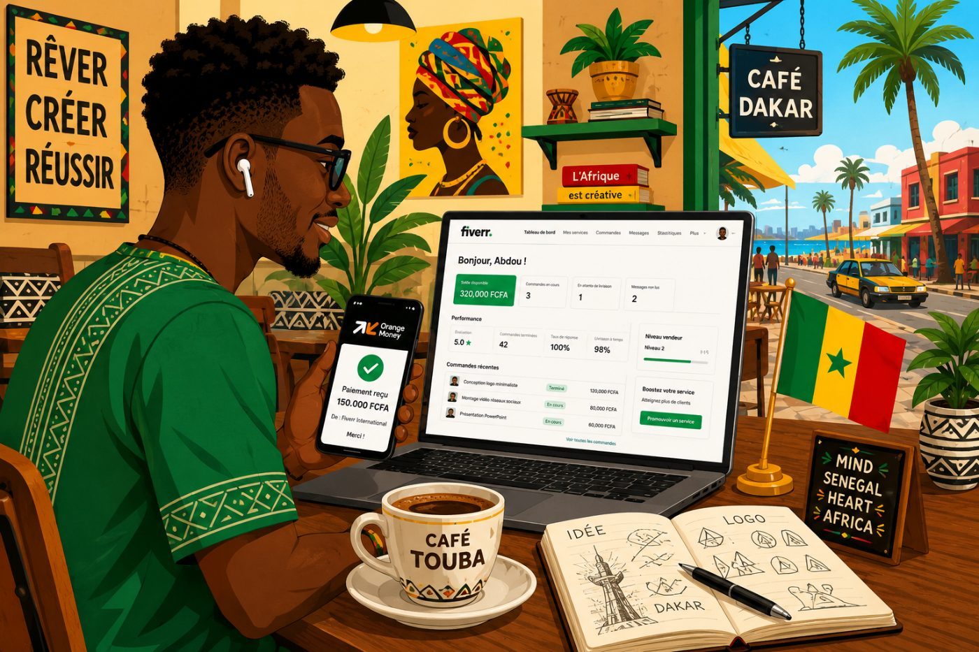Unlock $1,500+ Monthly as a Freelance Creative in Senegal