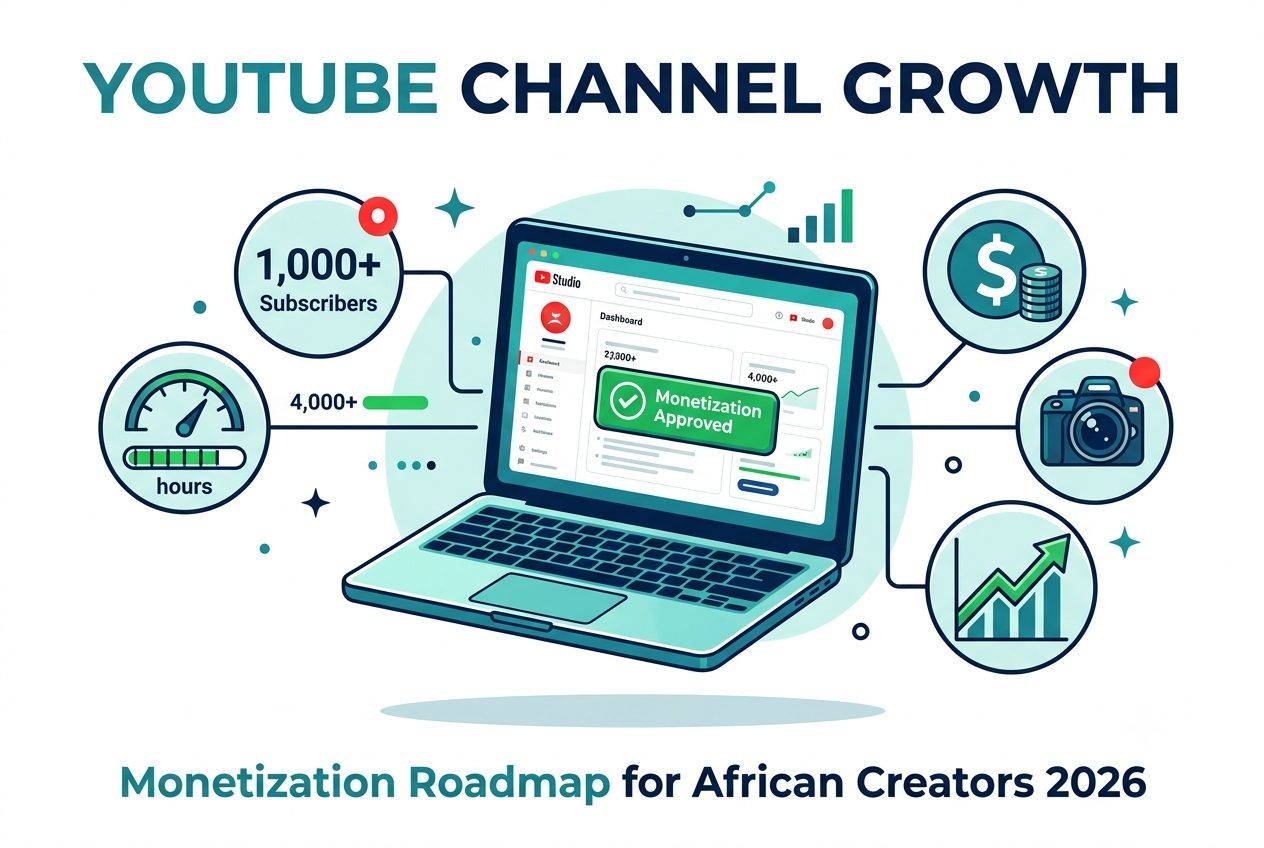 YouTube Channel Growth for African Creators (Monetization Roadmap)