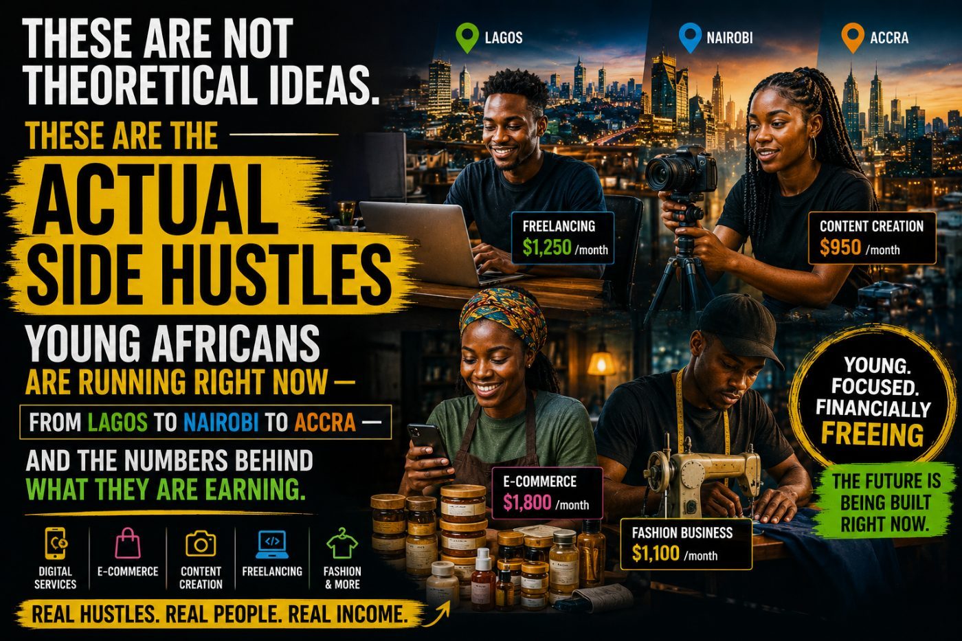 5 Lucrative Side Hustles for Young Africans