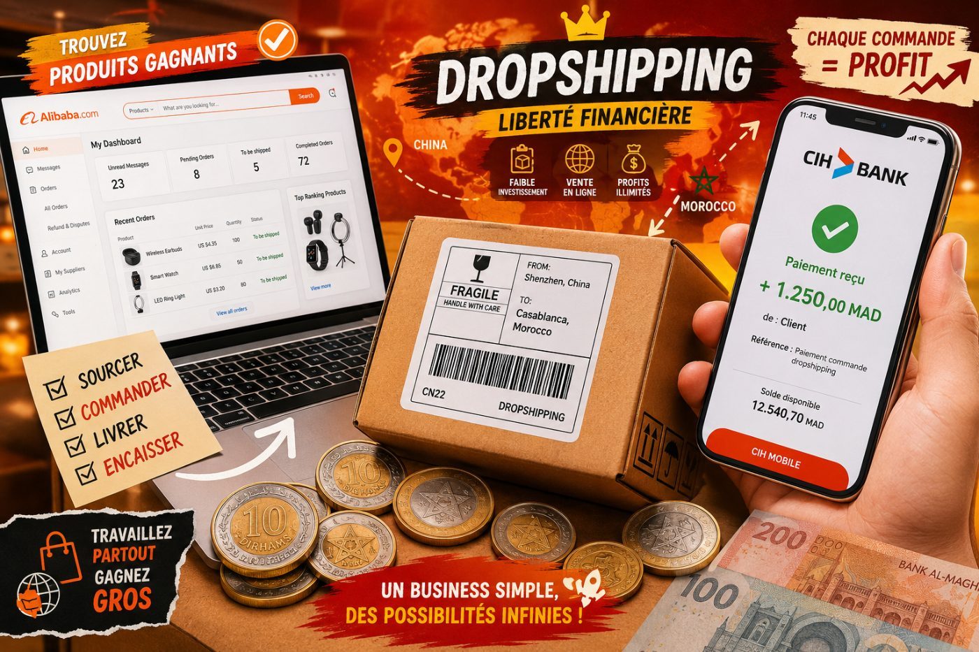 Start Dropshipping in Morocco with Alibaba 2026